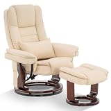 Best Leather Ottomans for Pairing with a Recliner or Wingback Chair