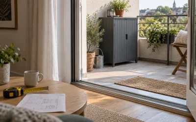 Measure a Balcony Door Opening for Storage Furniture