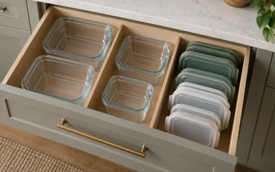 Organize Reusable Containers and Their Matching Lids
