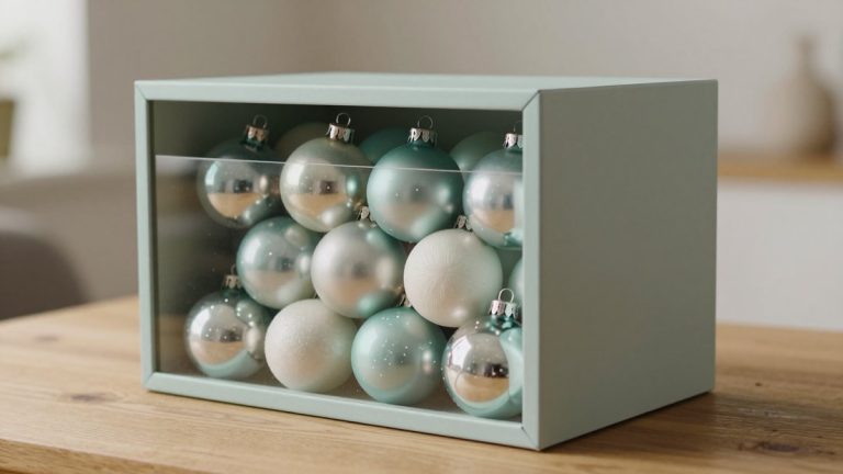 Christmas Ornament Storage Boxes With Adjustable Dividers