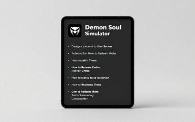 Demon Soul Simulator Codes and How to Redeem Them